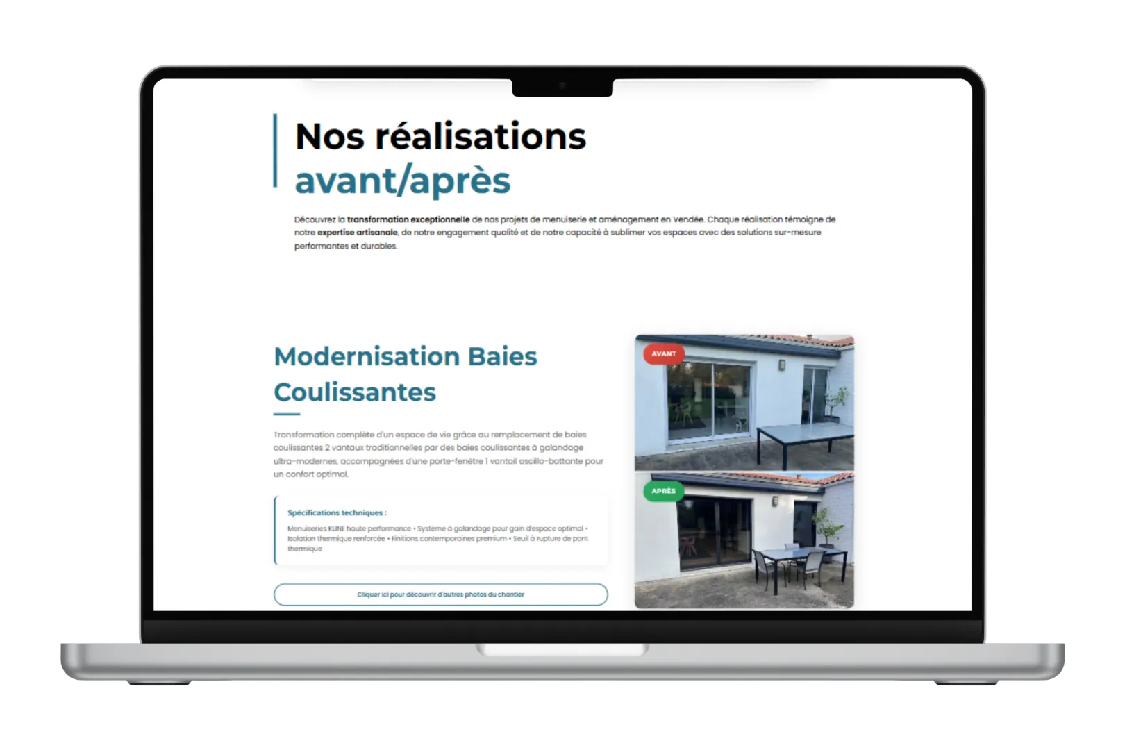 Mockup MacBook - Page solutions ACTIBA